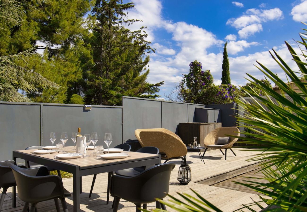 Maison à La Ciotat - Gararro. Maison bohème, piscine, clim, jardin