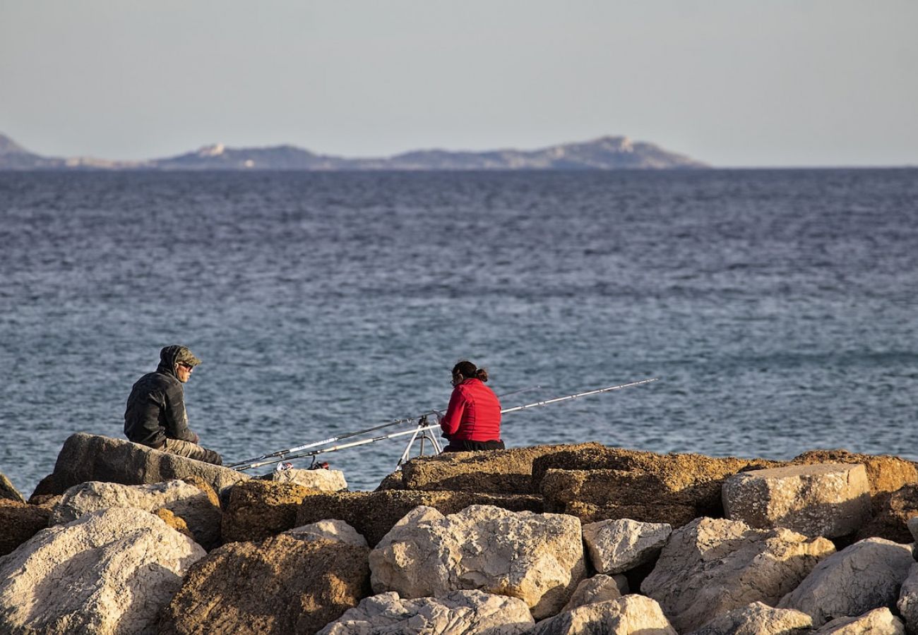 Appartement à La Ciotat - Bali, Totalement rénové, vue mer clim piscine WIFI