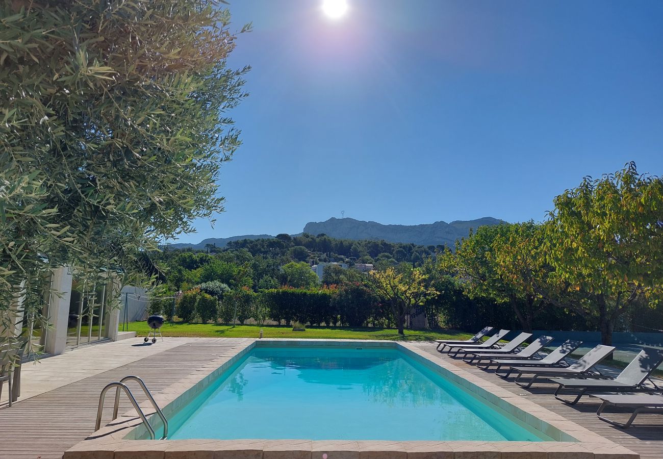 Maison à Roquevaire - Mas Lasa, piscine chauffée, tennis, grand jardin
