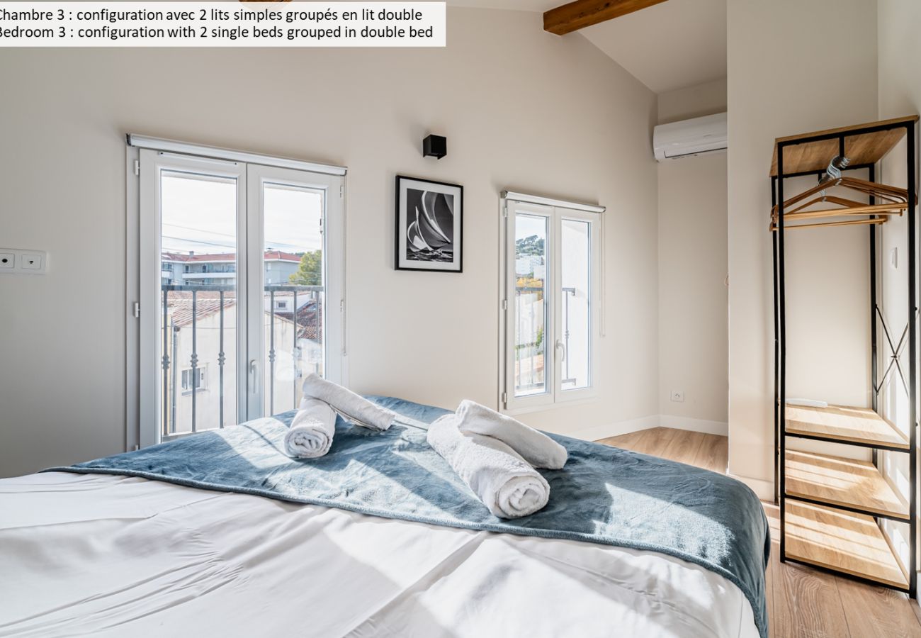 Appartement à La Ciotat - Pinca, Duplex de standing, élégant, climatisation