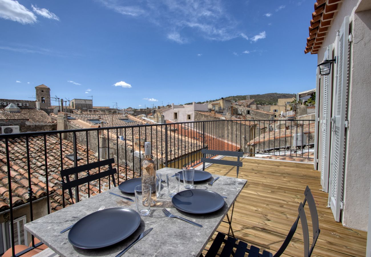 Appartement à La Ciotat - Gaio, terrasse roof top, vue mer, clim, vieux port