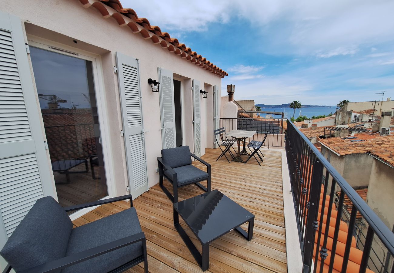 Appartement à La Ciotat - Gaio, terrasse roof top, vue mer, clim, vieux port