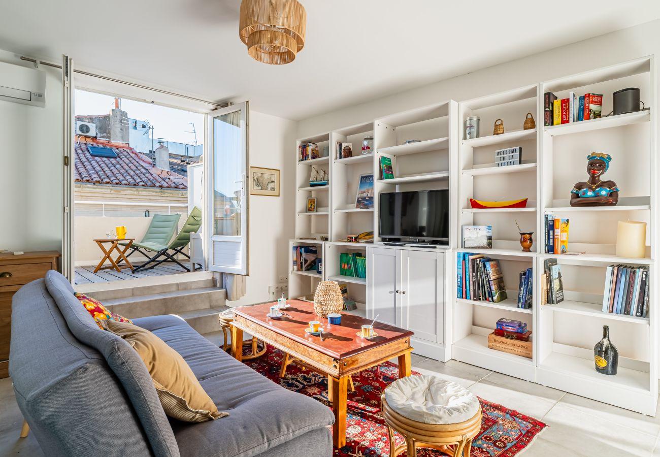 Appartement à La Ciotat - Ajoucadou, terrasse roof top, vue vieux port, clim