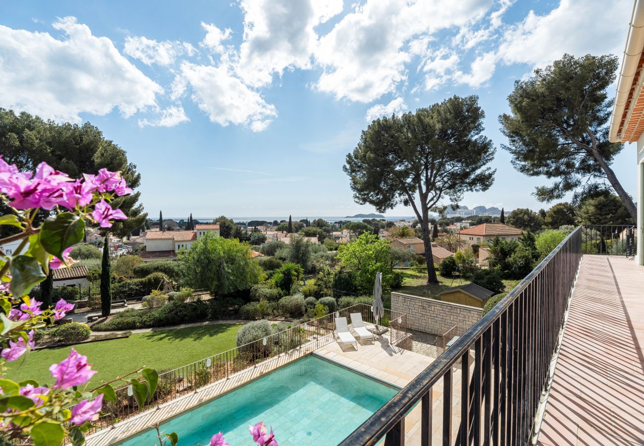 Villa à La Ciotat - Villa Pandora, piscine chauffée, vue mer, jardin