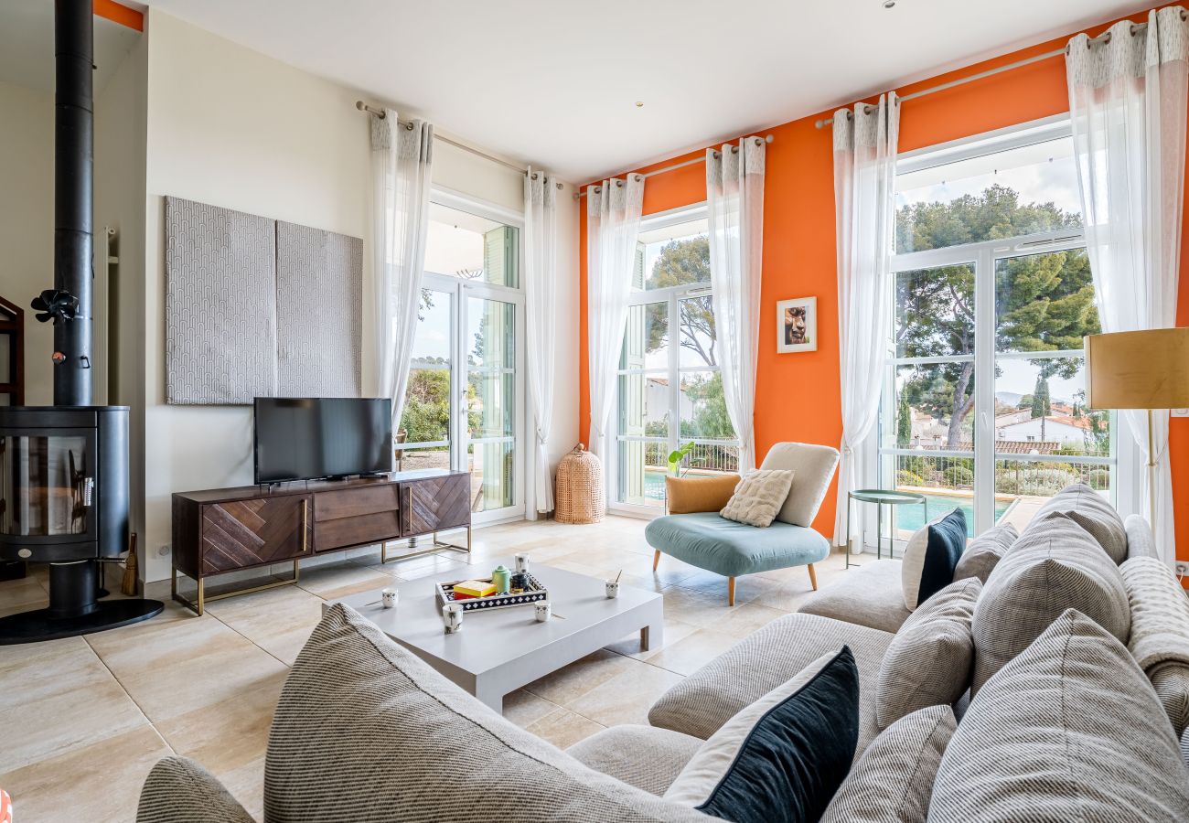 Villa à La Ciotat - Villa Pandora, piscine chauffée, vue mer, jardin