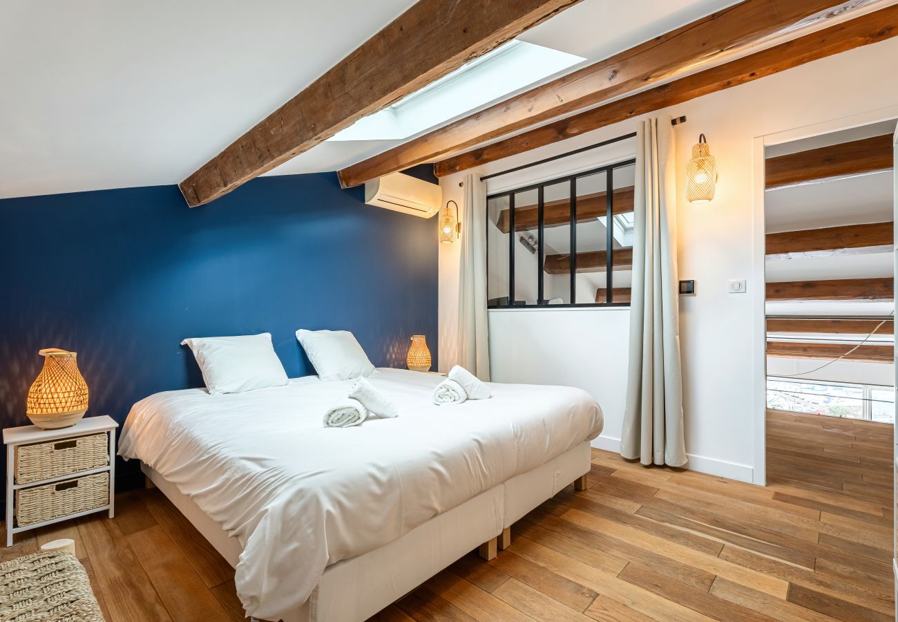 Appartement à La Ciotat - Pitchounette. Vue mer, terrasse, jacuzzi, clim